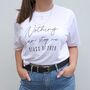 Personalised 'Nothing Can Stop Me' Graduation T Shirt, thumbnail 2 of 4