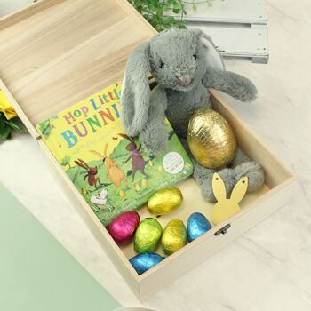 Personalised Easter Bunny Wooden Treat Box, 2 of 6