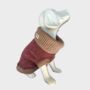 Burgundy Dog Jumper And Matching Headband Set, thumbnail 2 of 7