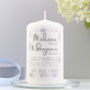 Personalised 'Got Married' Wedding Candle, thumbnail 2 of 7