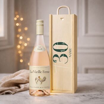 Personalised 30th Birthday Rosé Wine Gift Set, 3 of 8