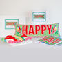 Happy Cross Stitch Kit, thumbnail 3 of 3