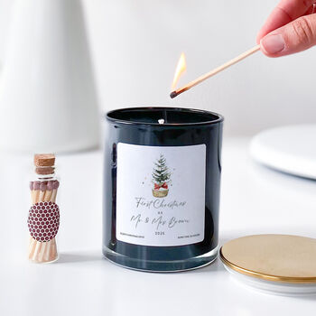 Personalised First Christmas As Mr And Mrs Gift Candle, 9 of 10