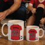 Personalised Matching Football Team Shirt Mugs, thumbnail 1 of 6