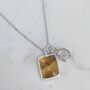 The Duo Citrine Necklace, Sterling Silver, thumbnail 5 of 10