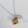 The Duo Citrine Necklace, Sterling Silver, thumbnail 6 of 12