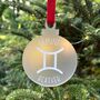 Gemini Zodiac Star Sign Christmas Decoration, thumbnail 4 of 6