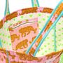 Quilted Tote Bag | Pink Tiger, thumbnail 3 of 4