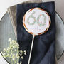 Sixty 60 Floral Birthday Lollipop, thumbnail 1 of 4