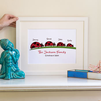 Ladybird Personalised Family Print, 5 of 8