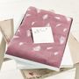 Rose Pink Feather Print Summer Scarf, thumbnail 5 of 12