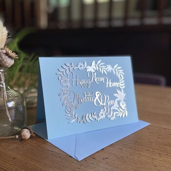 Personalised Lasercut New Home Card, 4 of 7