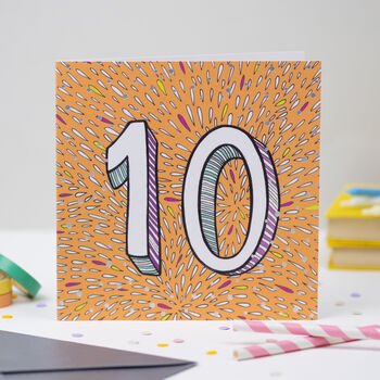 '10th' Birthday Card, 2 of 2