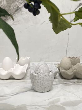 Handmade Stone Egg Cups, 2 of 4