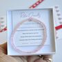 Rose Quartz Crystal Bracelet Gift For Her, thumbnail 1 of 6
