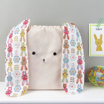 Bunny Rabbit Retro Scandi Bag For Easter, 7 of 7