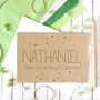 Personalised Best Man Thank You Card, Gold Dots, thumbnail 1 of 2