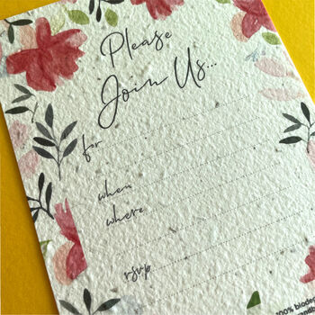 Roses Plantable Party Invitation Set, 2 of 5