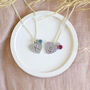 Child's Initial Heart And Birthstone Necklace, thumbnail 8 of 12
