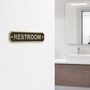 Classic Black Brass Custom Text Wall Plaque, thumbnail 6 of 7