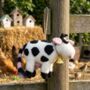 Handmade Felt Daisy The Cow Hanging Decoration, thumbnail 7 of 7