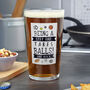 Personalised Step Dad It Takes Balls Beer Glass, thumbnail 1 of 3