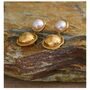Monaco D’or Gold Eight Pearl V Blossom Drop Gift Earrings, thumbnail 1 of 5