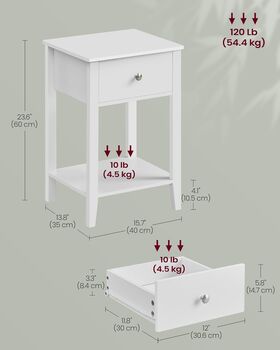 Set Of One/Two Bamboo Bedside Tables Minimalist Style, 2 of 6