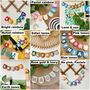 Children's Number Line Bunting Educational Felt Garland, thumbnail 10 of 10