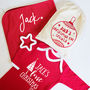 Personalised Baby's First Christmas Eve Bag, thumbnail 2 of 9