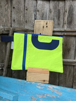 No4 Small Recycled Multifunctional Sailcloth Pouch, 9 of 9
