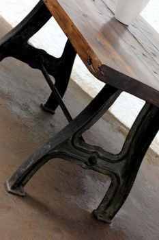 Jeremie 150 Year Old Reclaimed Roof Rafters Table, 8 of 8