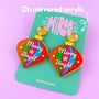 'Merry And Bright' Colourful Christmas Earrings, thumbnail 2 of 11