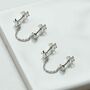 Sterling Silver Sun And Moon Double Studs, thumbnail 5 of 7