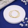 Solid 9ct Gold Hoop Earrings – 24mm, thumbnail 1 of 6