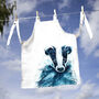 Inky Badger Canvas Child's Apron, thumbnail 4 of 6