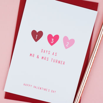Personalised 'Mr And Mrs' Milestone Card, 6 of 7