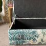 Coffee Table Footstool With Storage In Kahuna Oasis, thumbnail 3 of 5