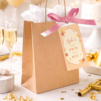 Hen Party Bags Last Spritz As A Miss Personalised Gift Party Bag Filler, 11 of 11