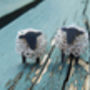Handcrafted Silver Sheep Earrings, thumbnail 2 of 3