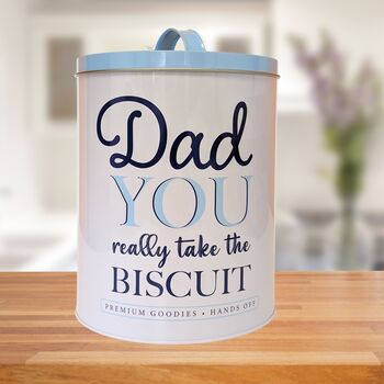 Father's Day Filled Biscuit And Cake Tin For Dad, 5 of 5