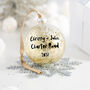 Personalised New Home Gold Christmas Bauble, thumbnail 2 of 4