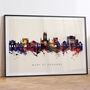 Bury St Edmunds Skyline Cityscape Art Print, thumbnail 6 of 12
