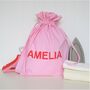 Personalised Gingham Laundry Bag, thumbnail 4 of 5