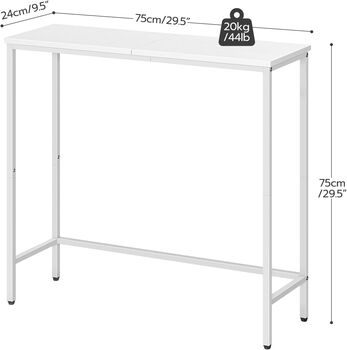 Slim Console Table For Hallway Compact Display Table, 12 of 12