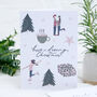 Illustrated Dreamy Christmas Card, thumbnail 1 of 3