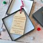 Personalised 'Christmas Gift Voucher' Wooden Gift Tag, thumbnail 1 of 3