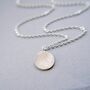 Recycled Silver Fingerprint Charm Necklace, thumbnail 1 of 9