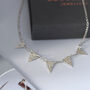 Personalised Silver Bunting Necklace, thumbnail 4 of 10
