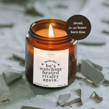 Watching Heated Rivalry Again Candle, Valentines Gift For Him Or Her, 2 of 11